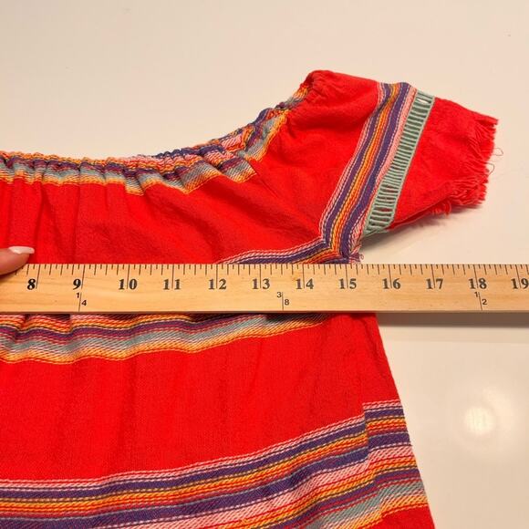 Anthropologie dRA Los Angeles Boho Striped Off the shoulder Top XS - Picture 8 of 9